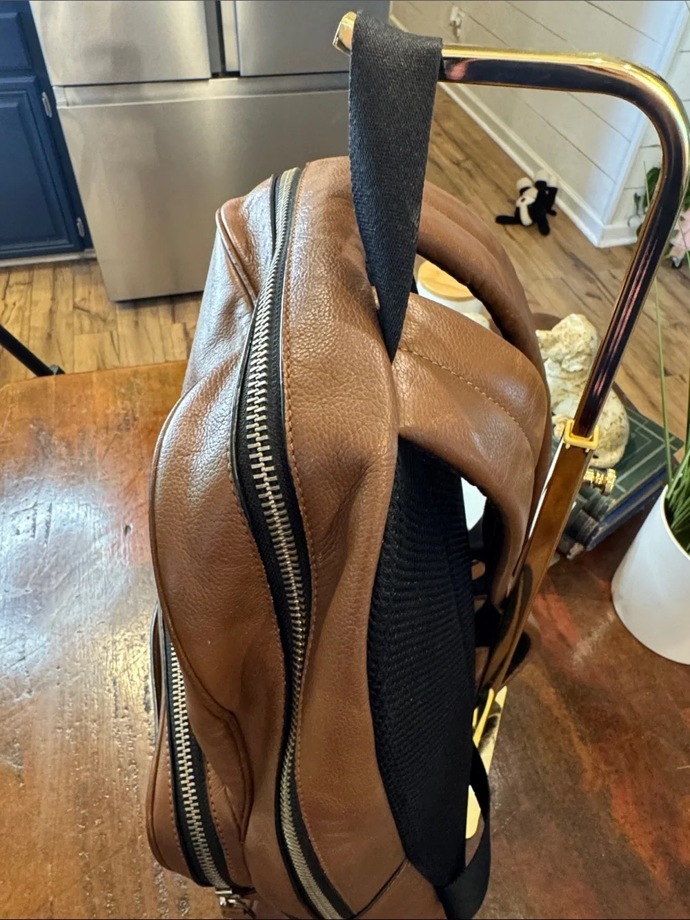 Coach Men’s Hudson  Chestnut Leather Backpack